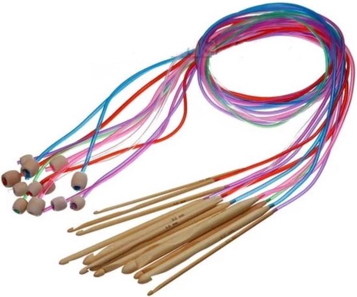 Knaak Flexibele Haaknaalden - Tunische Haaknaaldenset - Tunisch Haken