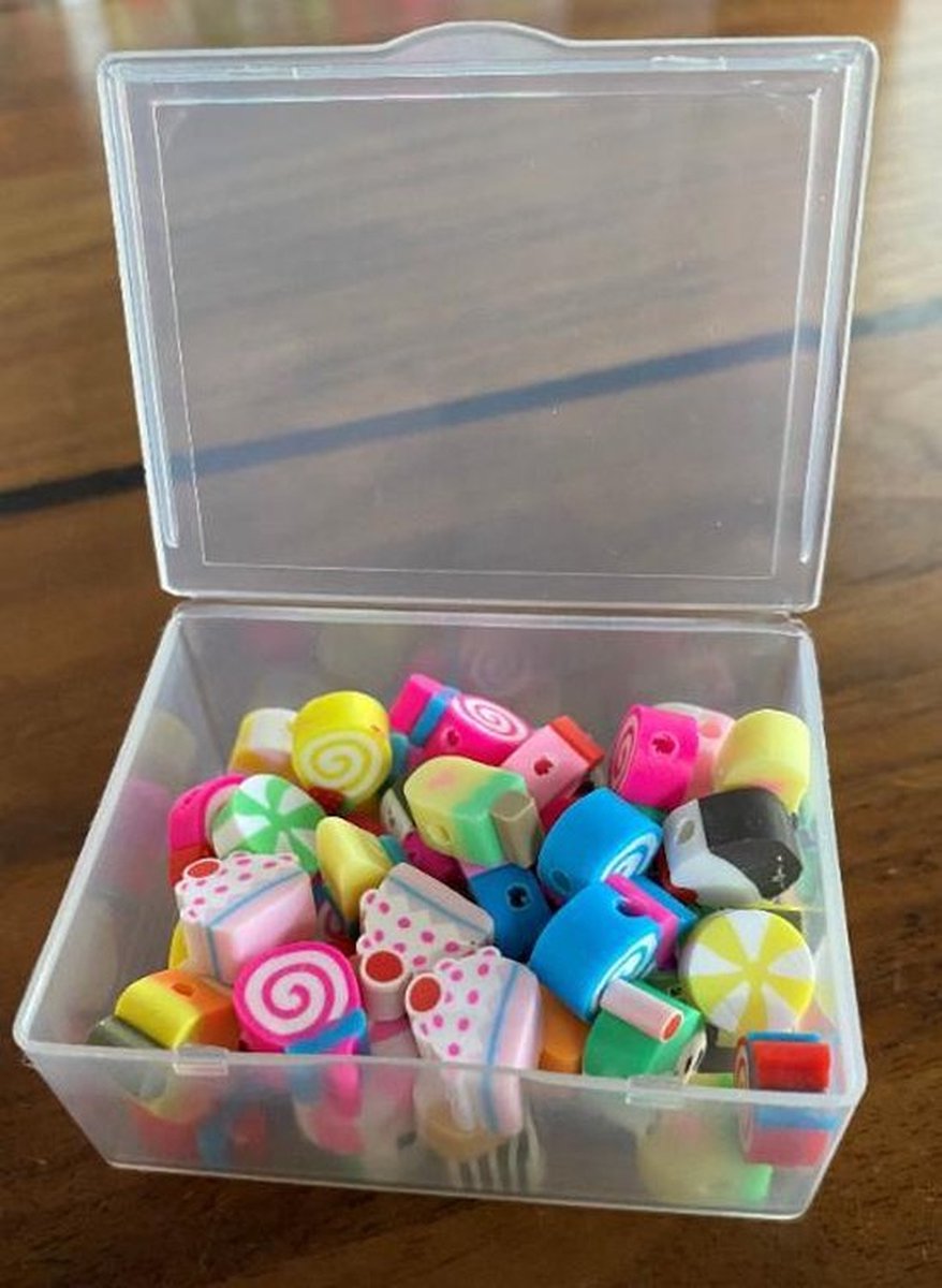 Knaak Kralen Ijsjes / Snoep - Figuurkralen - Kleikralen - Fimokralen - 1 Cm - 50 Stuks
