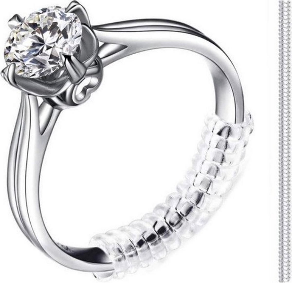 Knaak Ringverkleiner - Transparant - Ring kleiner maken - Universeel