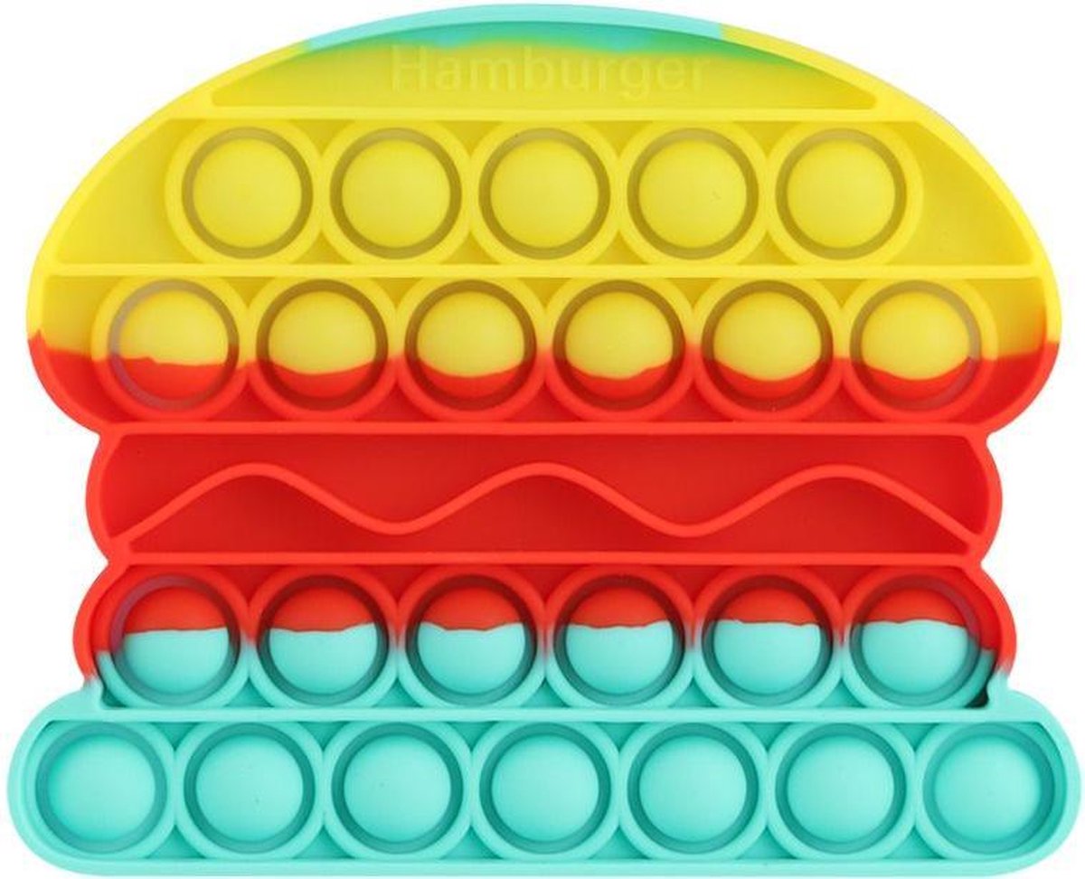 Snap en Pop it Fidget Toys - Burger - Anti Stress -  Rage van 2021