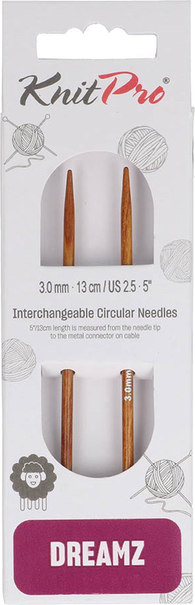 KnitPro Dreamz verwisselbare breipunten 13cm 3.00mm