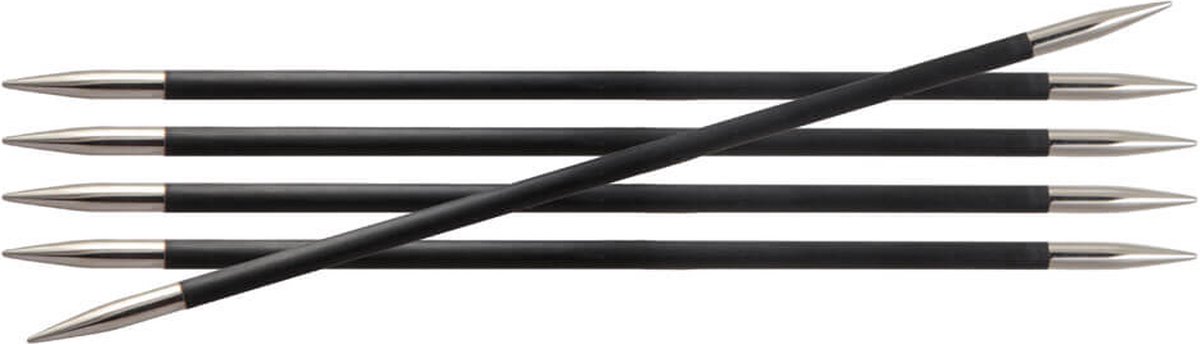KnitPro Karbonz sokkennaalden 20cm 4.50mm - 3st