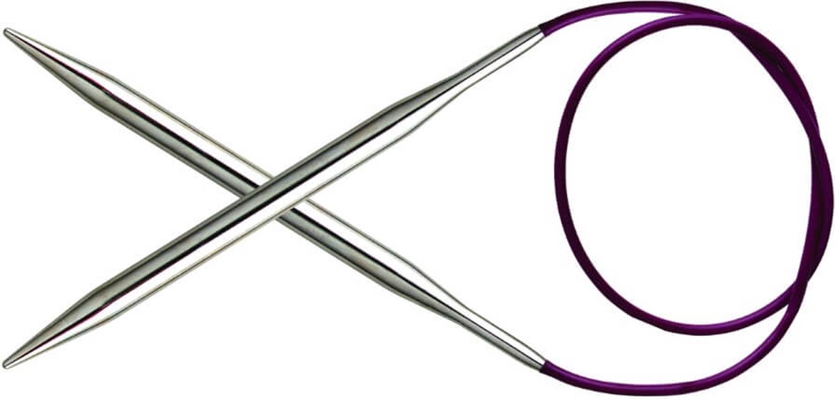KnitPro Nova Metal rondbreinaalden 60cm 5.50mm.
