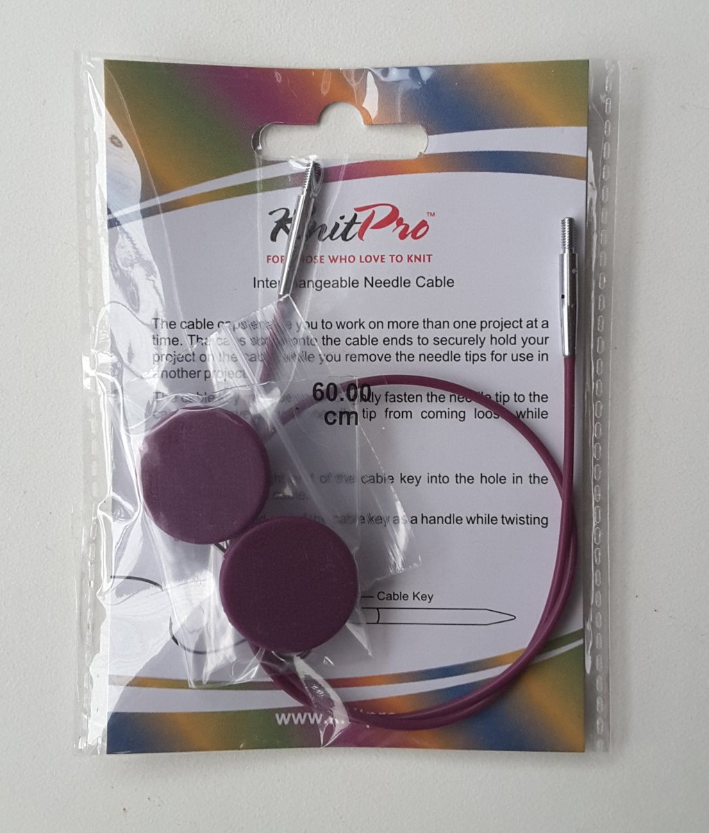 Knitpro verwisselbare kabel voor rondbreinaalden 60 cm