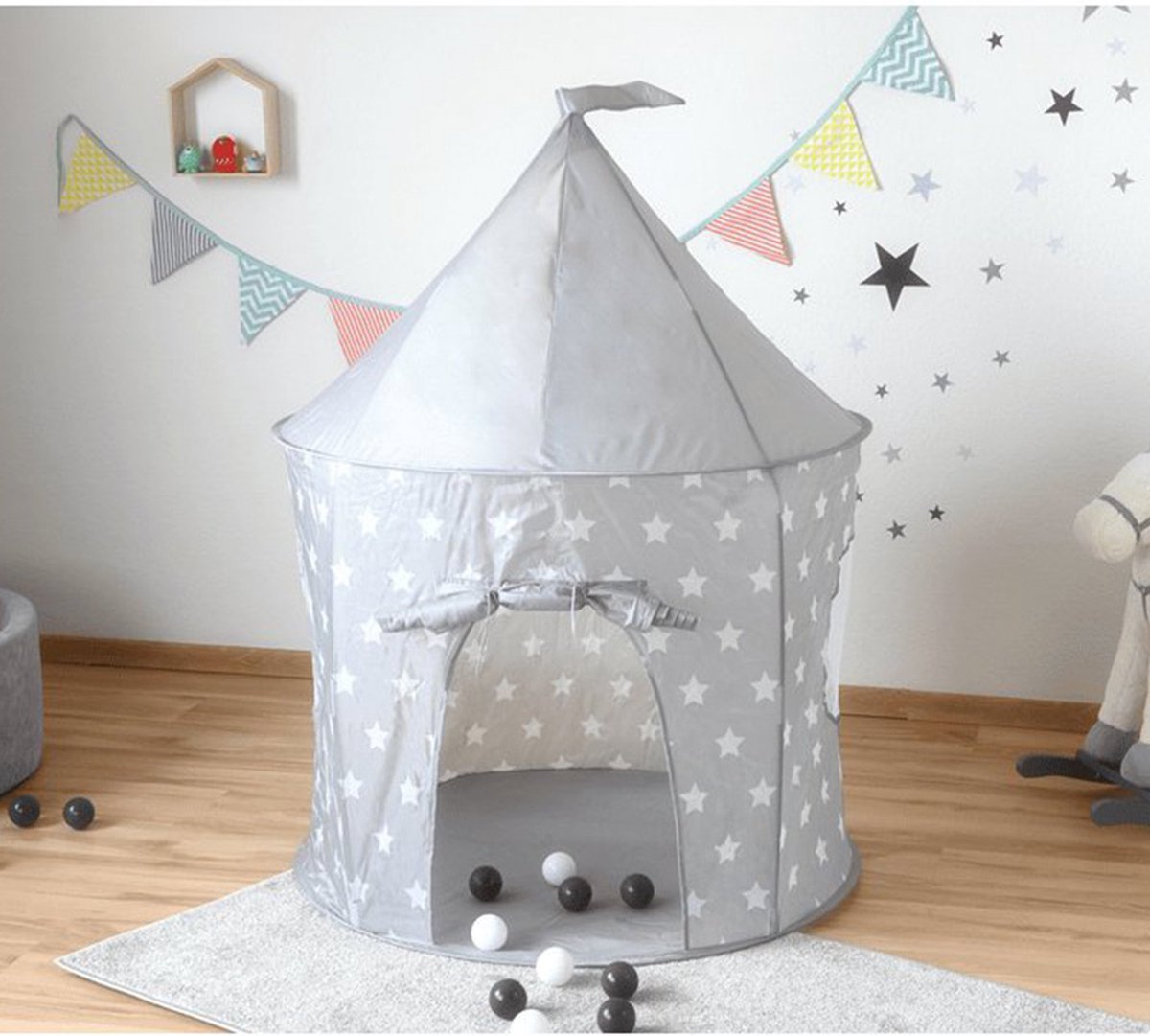 KnorrToys   Grey White Stars