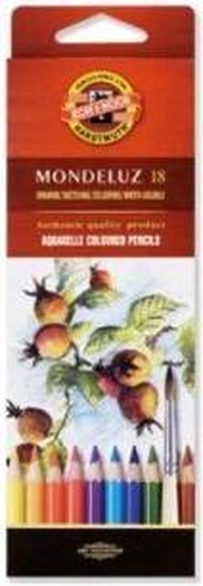 Mondeluz Aquarel potloden, doos à 18 st