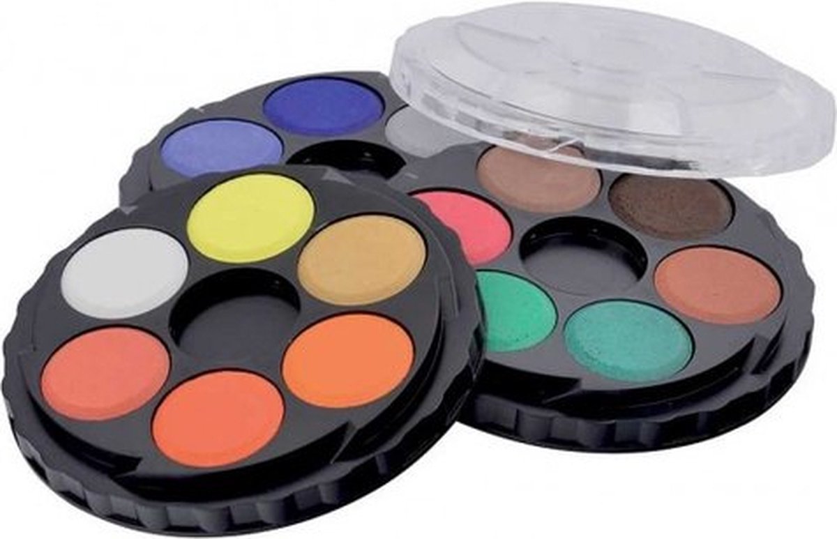 Aquarelverf carrousel 18 kleuren