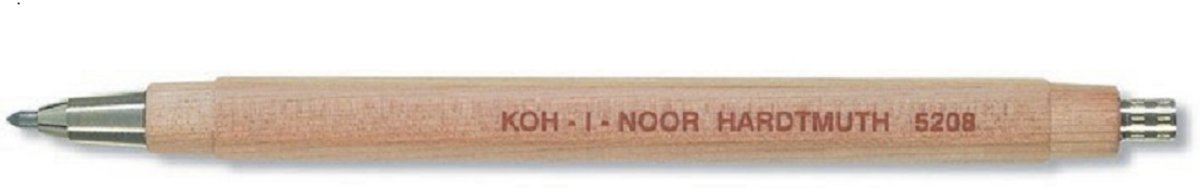 KOH-I-NOOR 2.5mm Diameter Mechanical Clutch Lead Holder Pencil - Wood, 5208