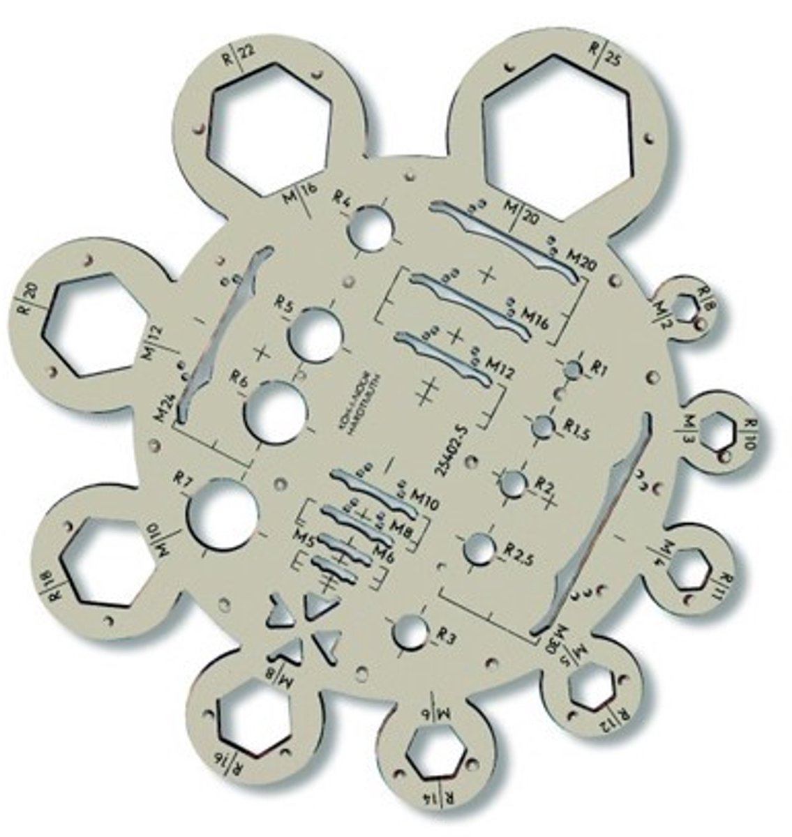 Koh-I-Noor moeren en bouten sjabloon