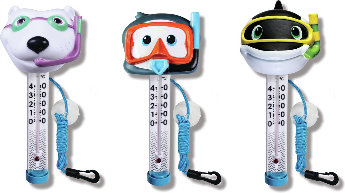 Kokido Tm07dis/c Divers Drijvende Thermometer Zilver