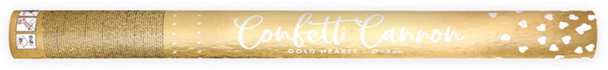   kanon hartjes goud groot (60cm)