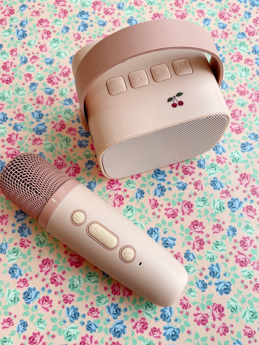 Konges Sløjd Karaoke set - Bluetooth microfoon en luidspreker - Cherry