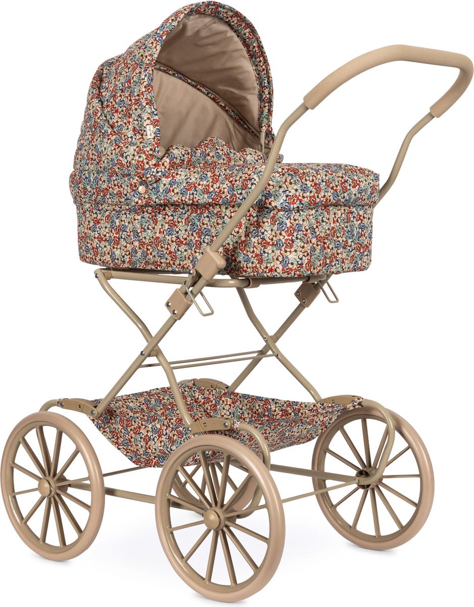 Konges Sløjd  /Doll Pram Vintage - Opvouwbaar - Rosier Rouge