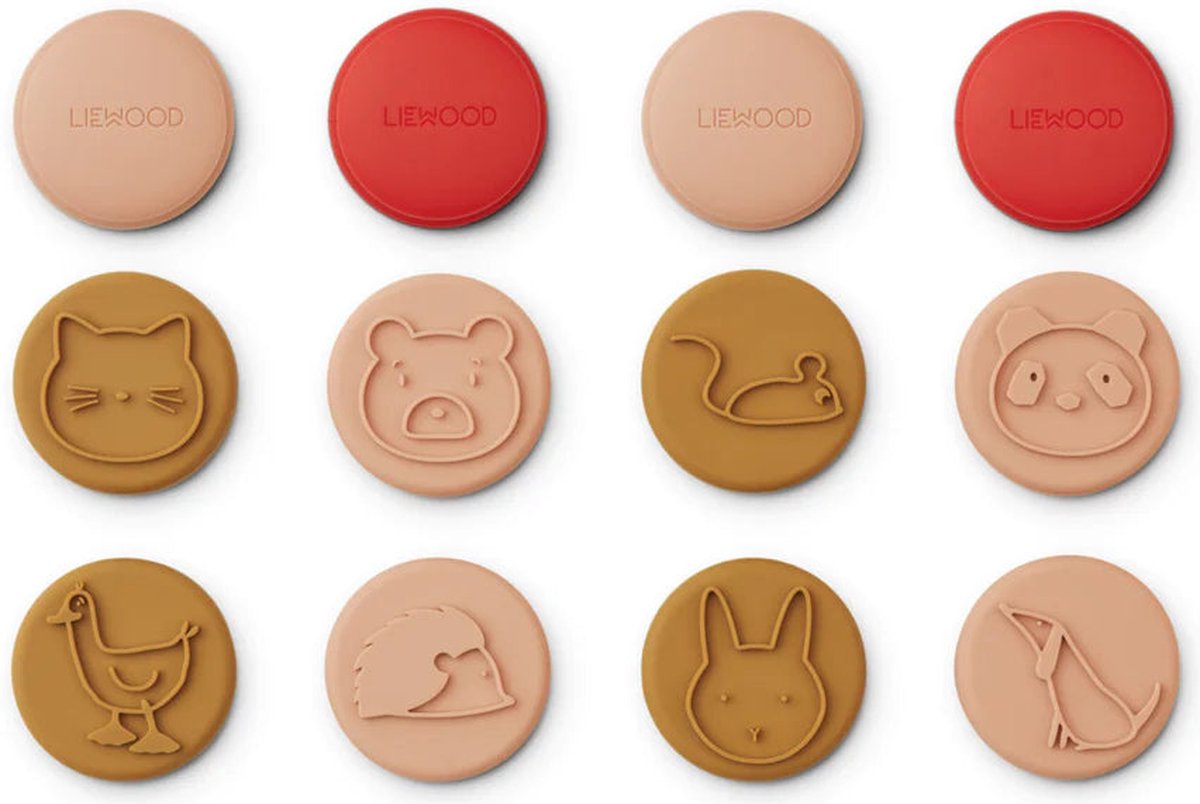 Liewood Earl stempels / boetseerstempels - Tuscane rose multi mix - 12 st