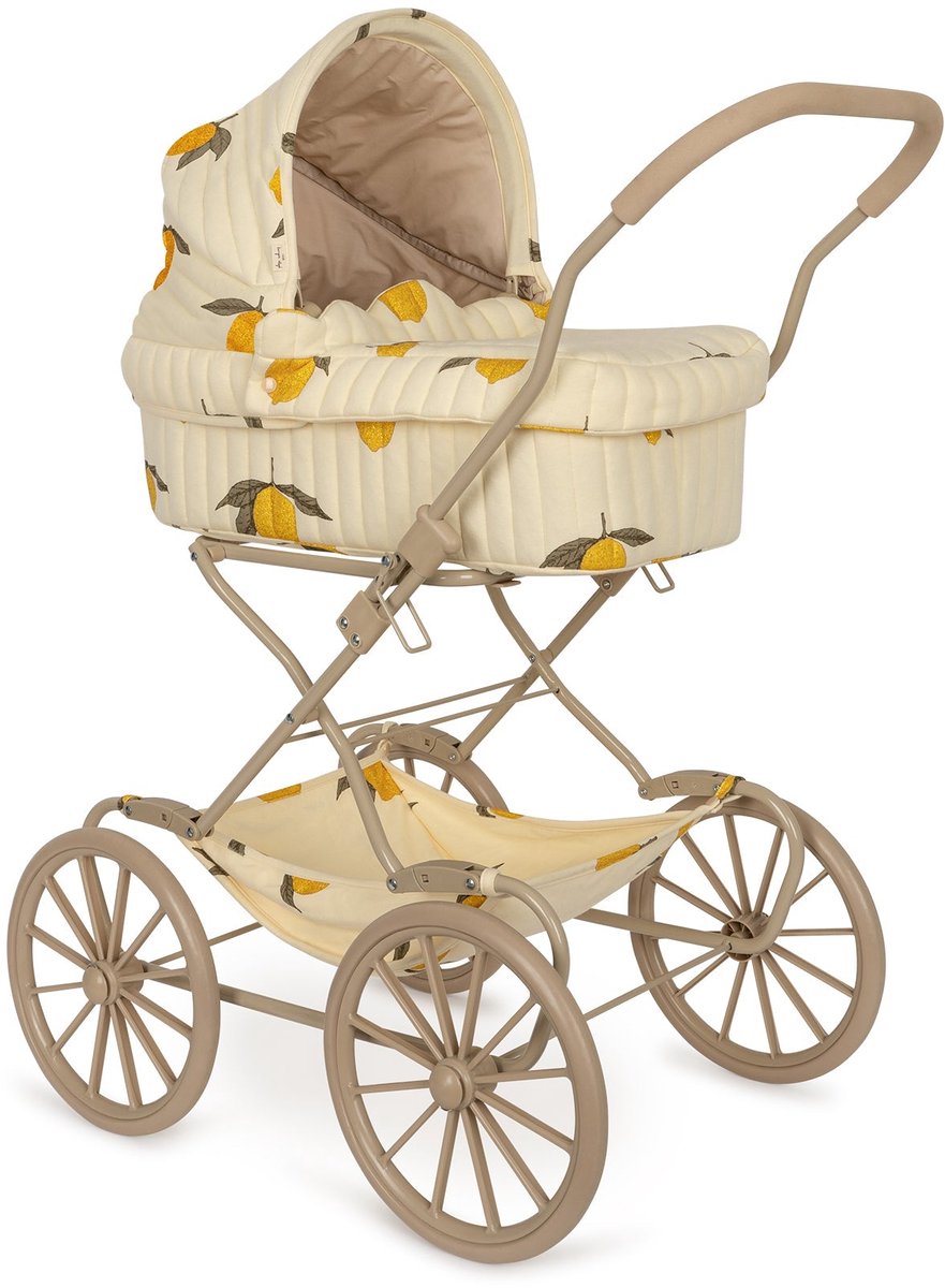Konges Sløjd Poppenwagen/Doll Pram Glitter - Opvouwbaar - Mon Grand Citron