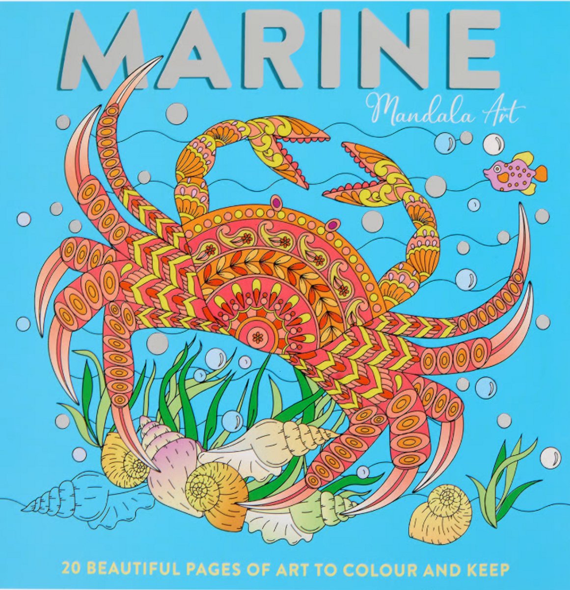 Konimpex - Mandala Art Marine Kleurboek – Blauwe Variant – 20 Paginas Vol Rustgevende Creativiteit - FSC®-gecertificeerd Papier - Uitermate Geschikt om je Hoofd Leeg te maken