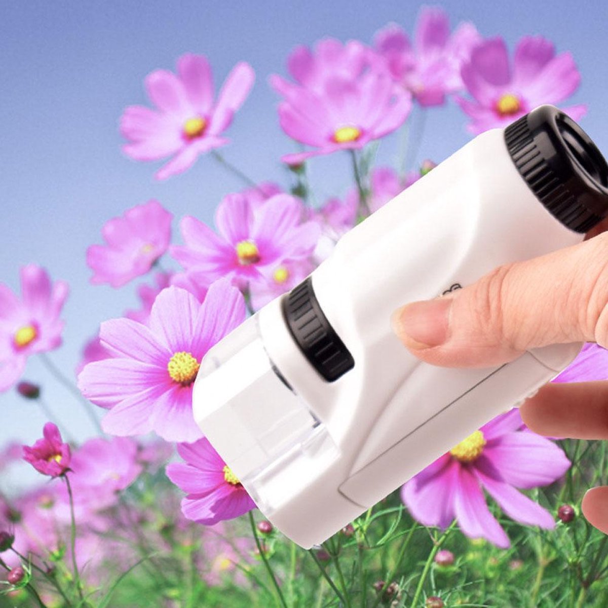 Zak microscoop set voor kinderen - Inclusief preparaten- Educatief speelgoed - 60x & 120x - STEM Handheld Microscope