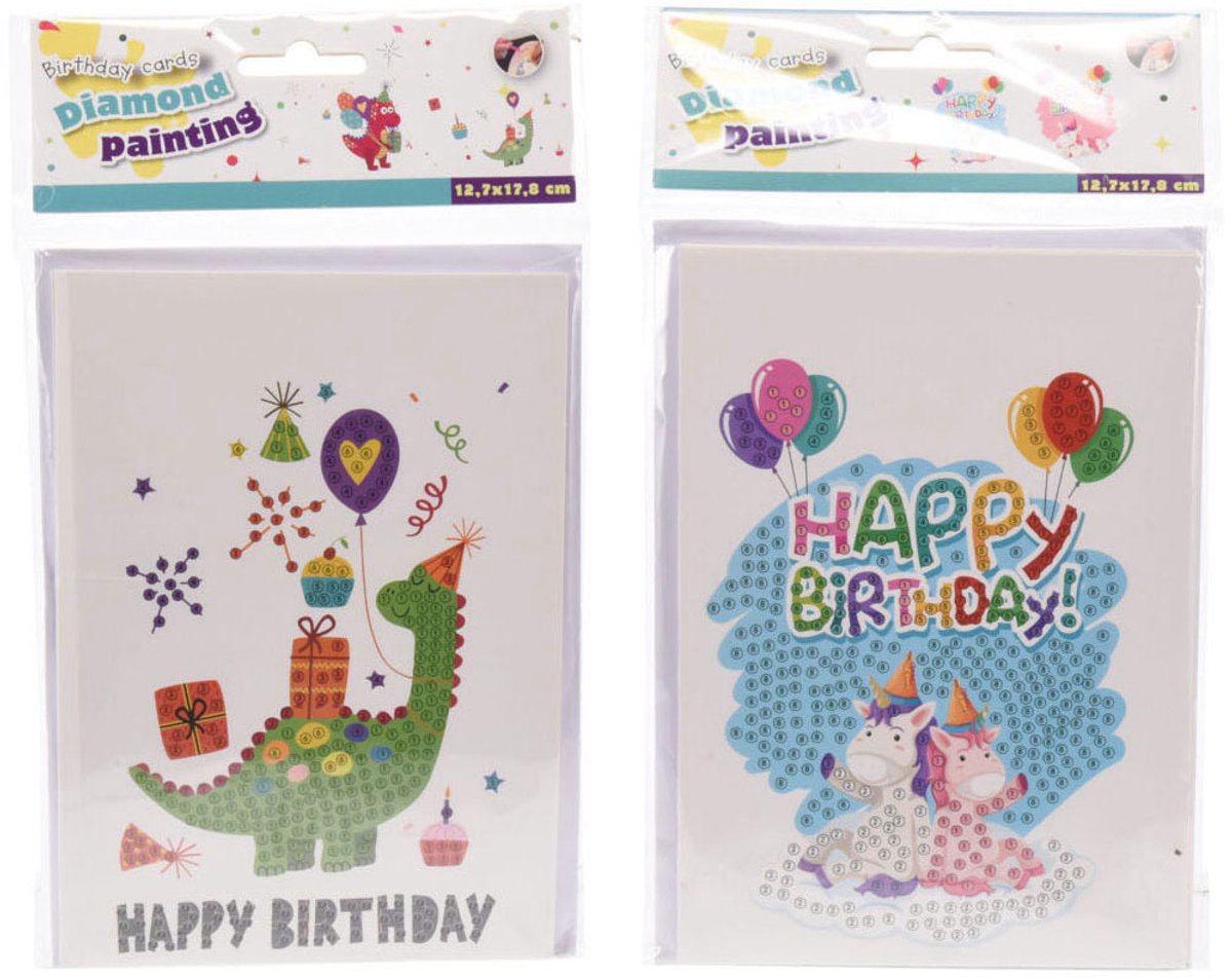 Diamond Painting Verjaardagskaart