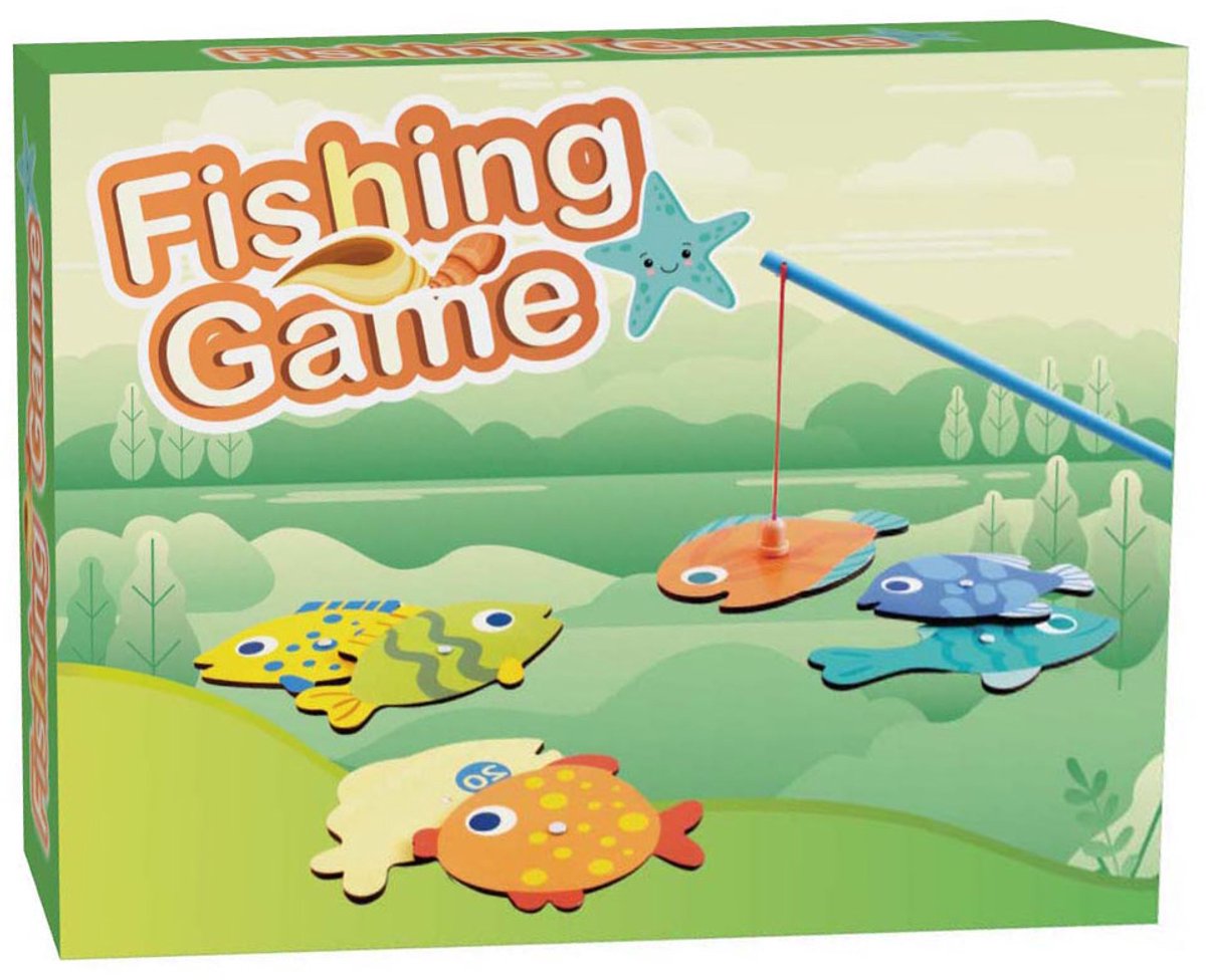 Houten Visvangspel, 9dlg.