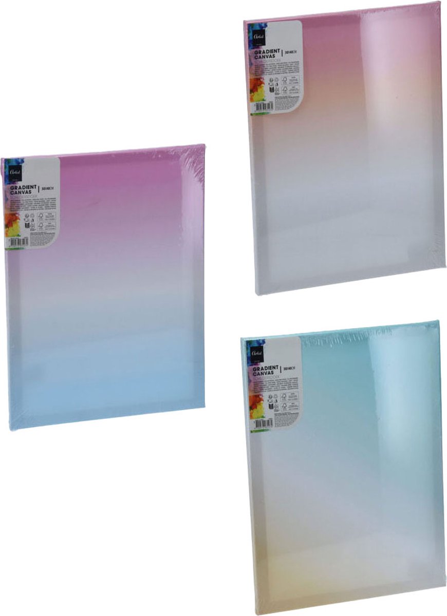 Schildersdoek Kleur, 30x40cm