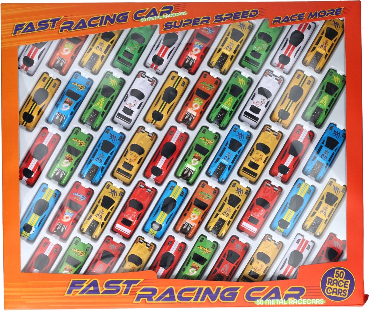 Speelgoedautos, Set van 50