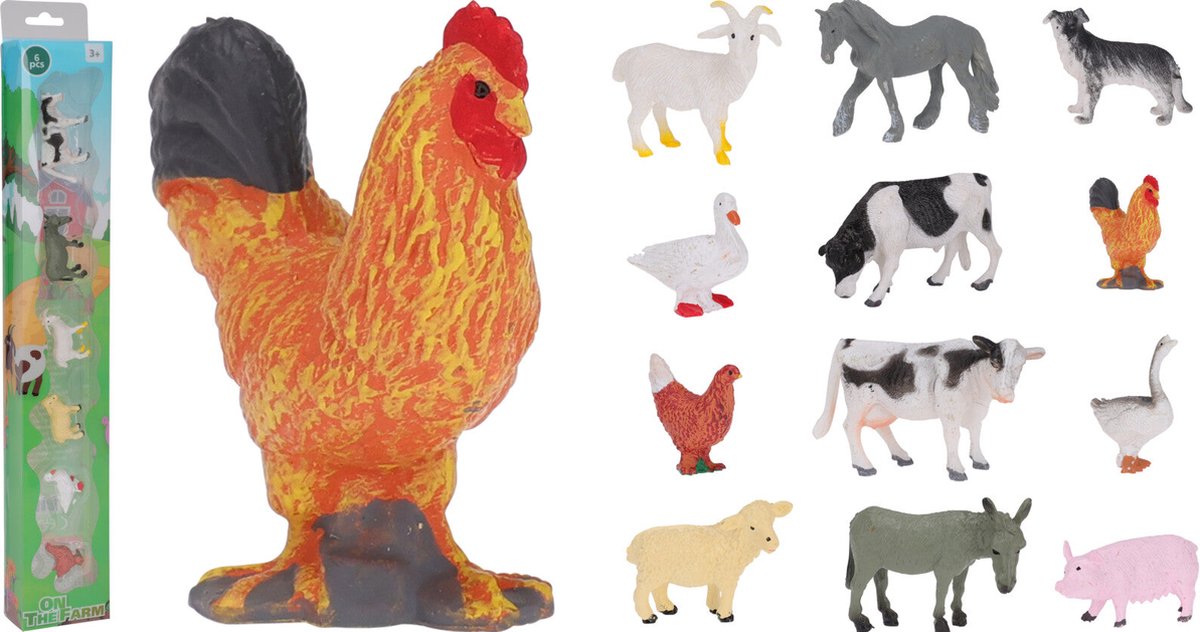 Speeldierenset - boerderij - tube (12)