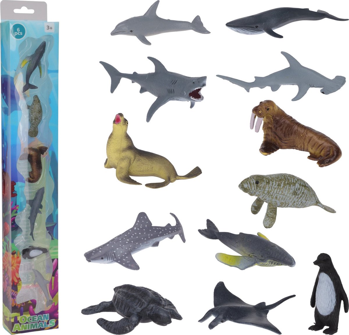 Speeldierenset - zeedieren - tube (12)
