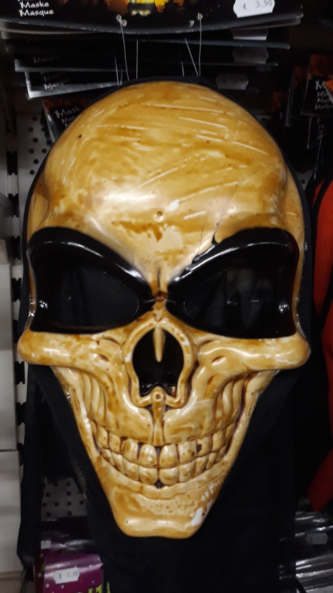 3x Halloween masker 3 assorti