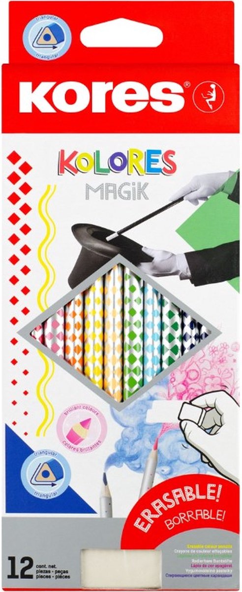 Kleurpotloden Kores - driehoekig 