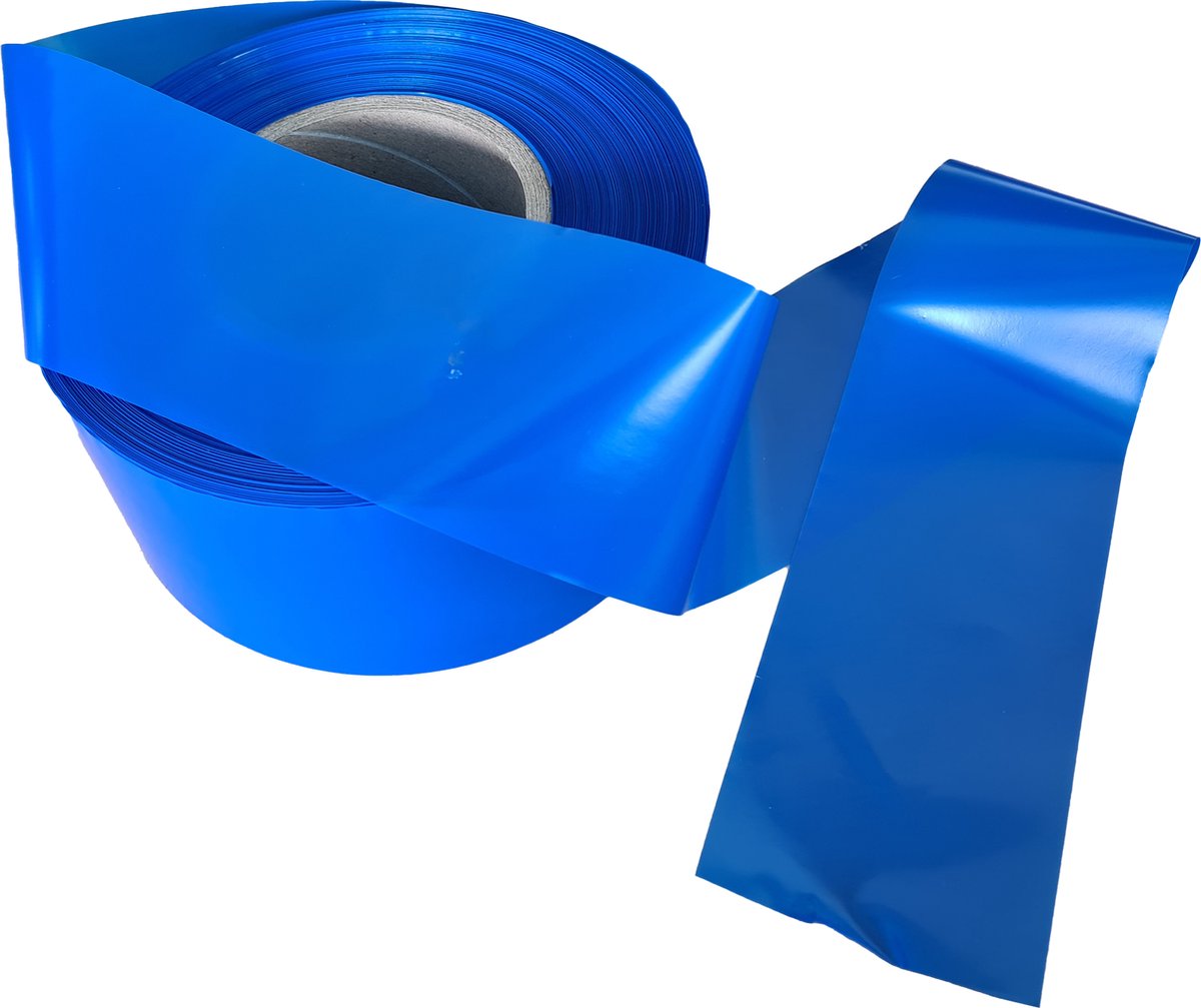  - Afzetlint 75mm breed x 100mtr lang, 60my dik - Blauw - 1 rol - (029.9951)