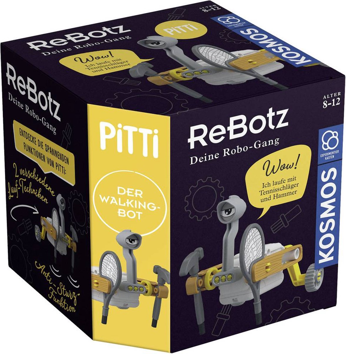 Kosmos ReBotz - Pitti der Walking-Bot 602581 Robot bouwpakket Uitvoering (module): Bouwpakket