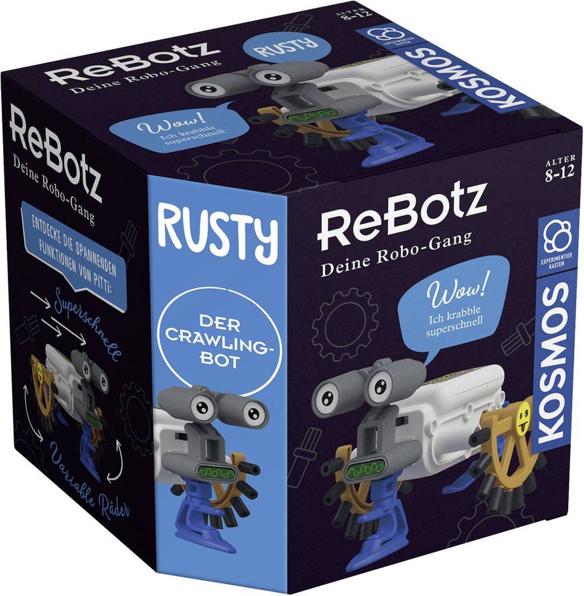 Kosmos ReBotz - Rusty der Crawling-Bot 602574 Robot bouwpakket Uitvoering (module): Bouwpakket