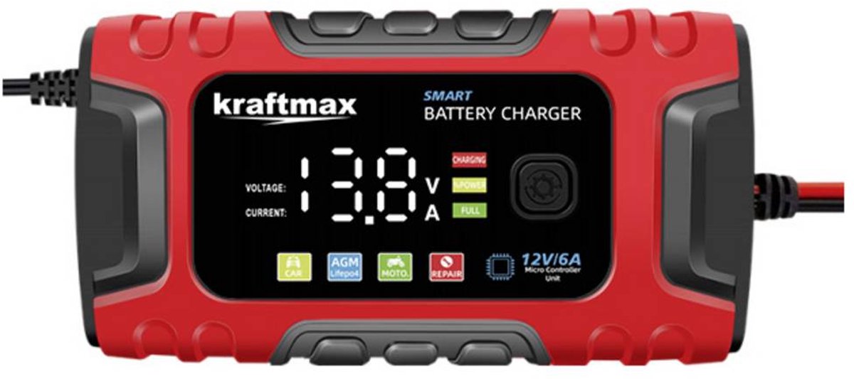 kraftmax Oplader 12 V Laadstroom (max.) 6 A