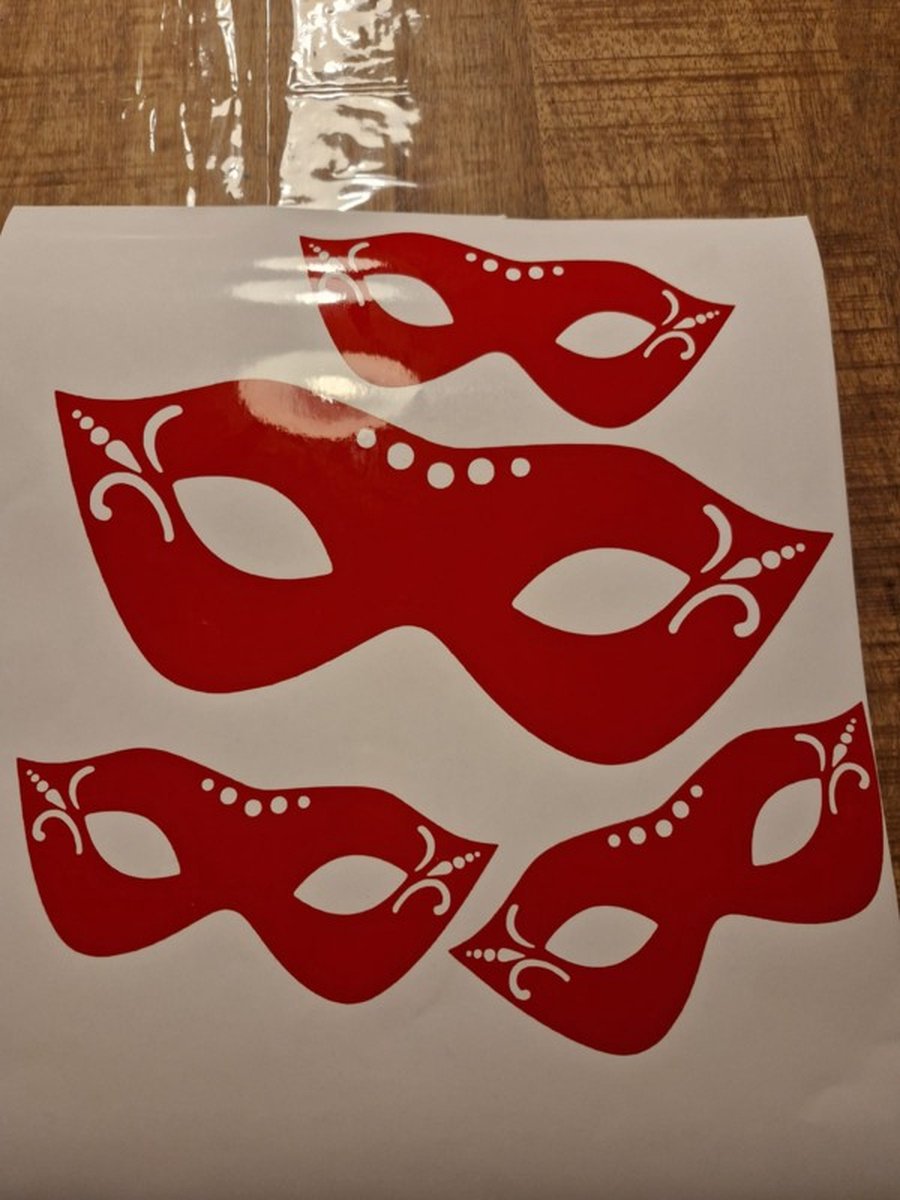 Carnaval raamsticker herbruikbaar