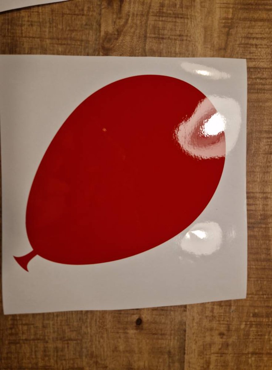 Herbruikbare raamsticker ballon 20x30cm