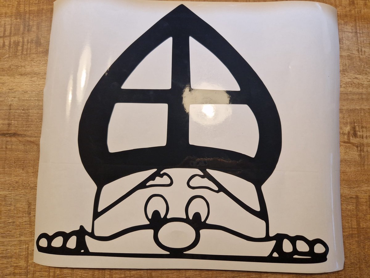 Herbruikbare raamsticker gluursint 40x40cm