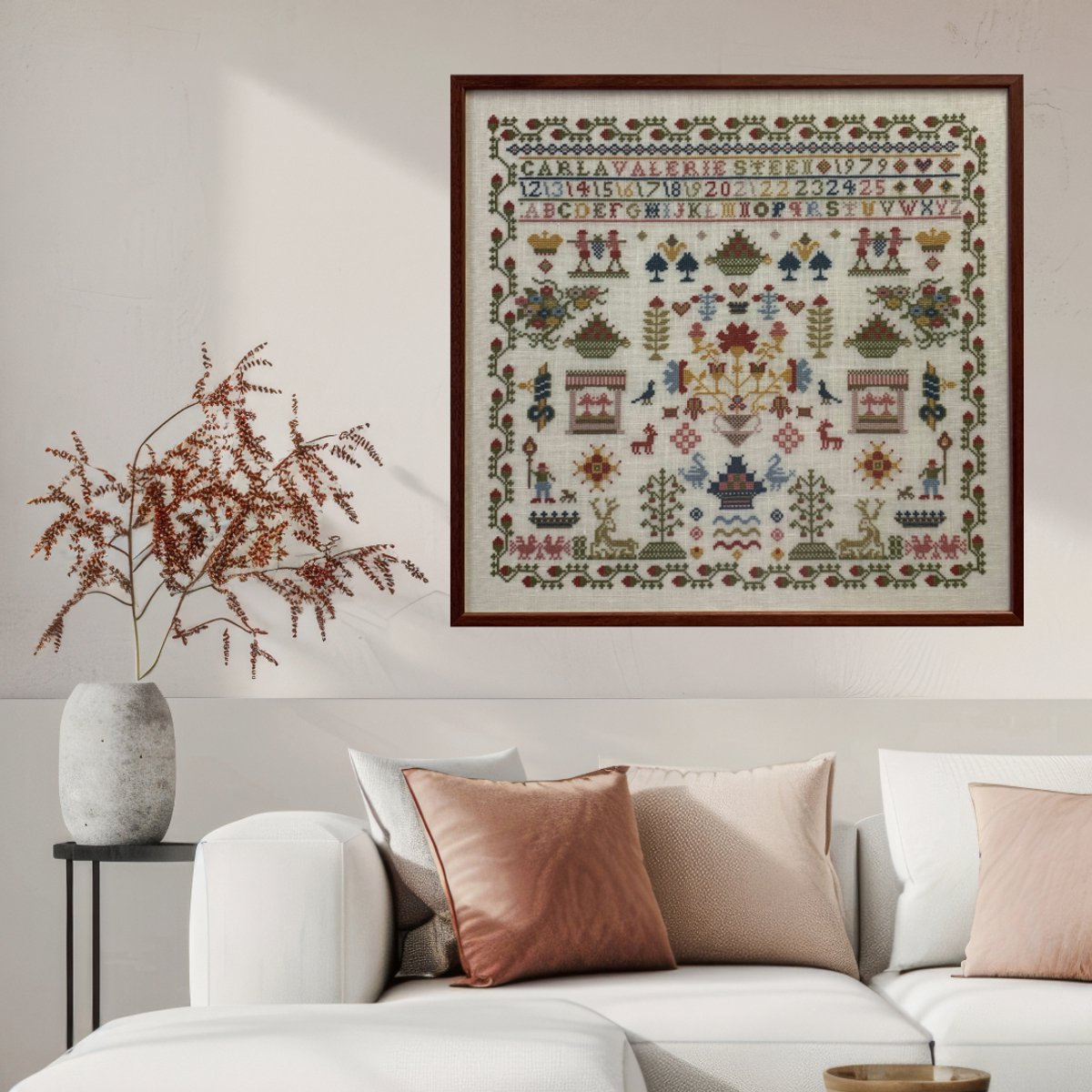 borduurpakket 1036 merklap, klassiek