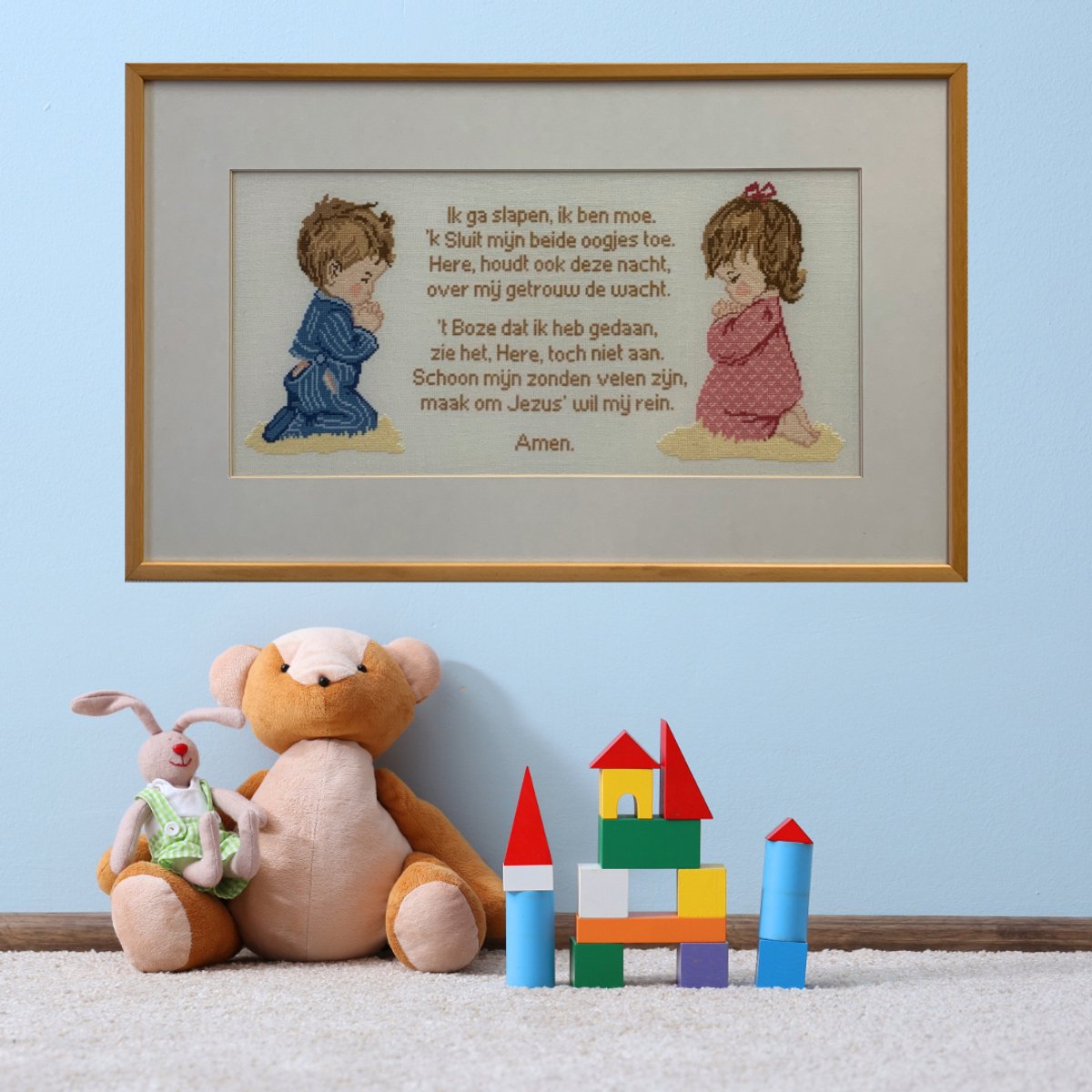 borduurpakket 1077 kindergebedje, geboorte