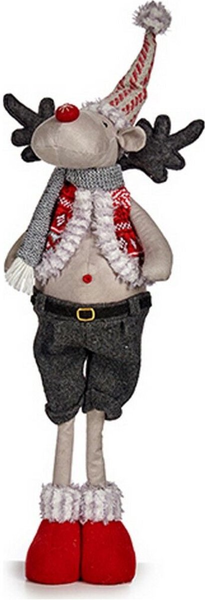 Kerstrendier 13 x 65 x 18 cm Rood Grijs