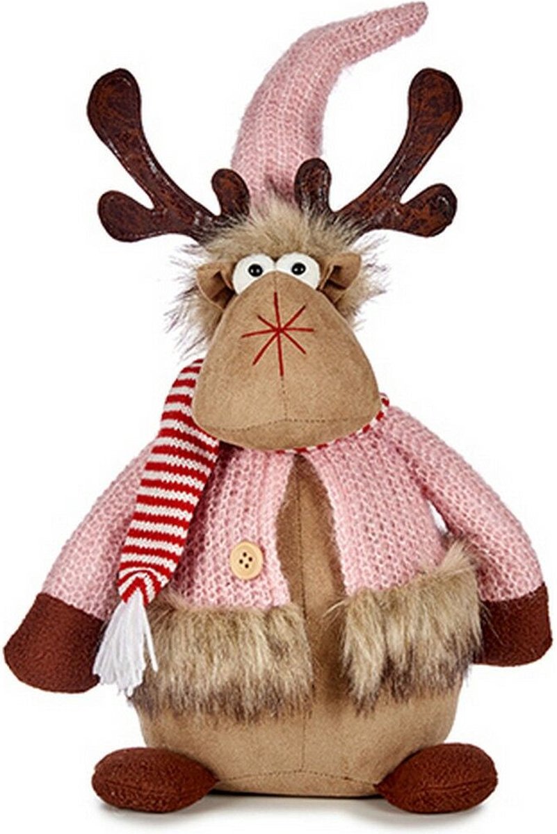 Kerstrendier Roze Bruin 15 x 43 x 19 cm