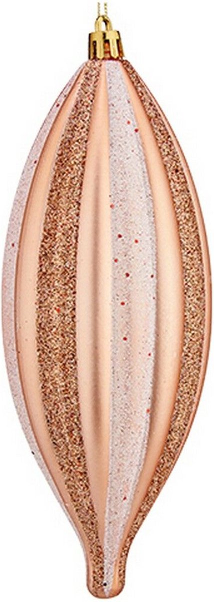 Kerstversiering Licht Roze 3 Stuks PVC (3 x 3 x 18 cm)