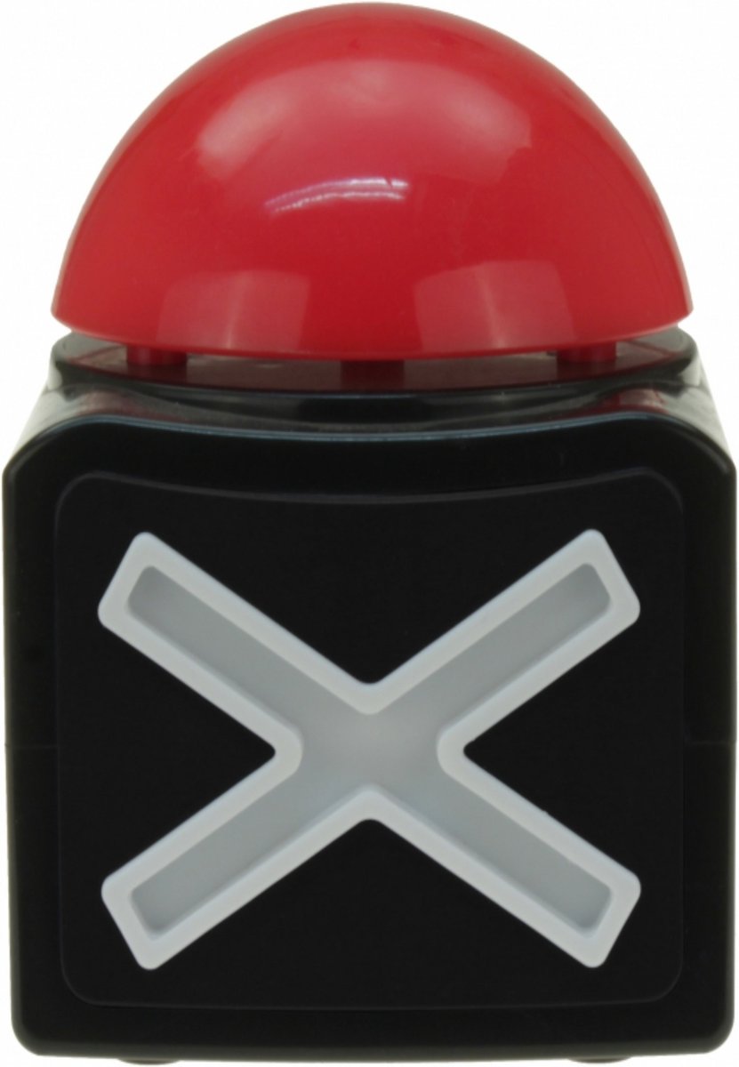 Quiz buzzer button - licht en geluid - 11 cm