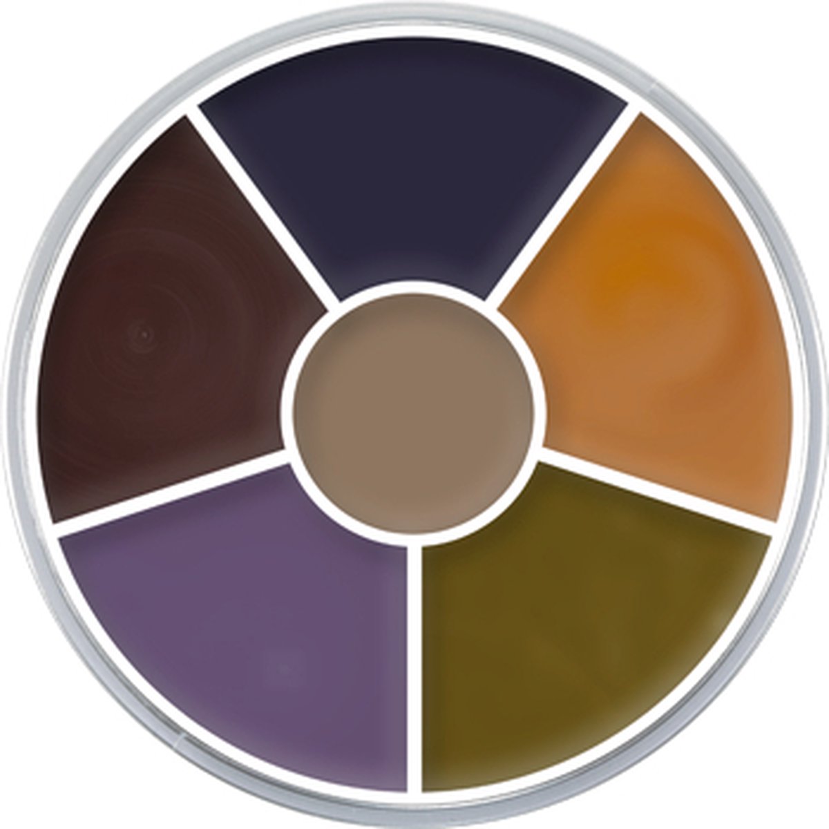   cream color circle 6 kleuren: bruise , blauwe plekken / blauw oog