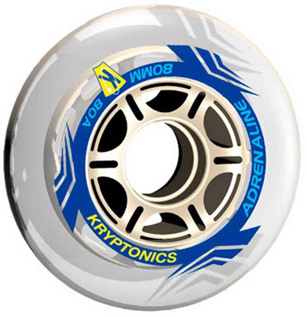 Kryptonics Adrenaline Wiel Transparant 80 mm / 82A