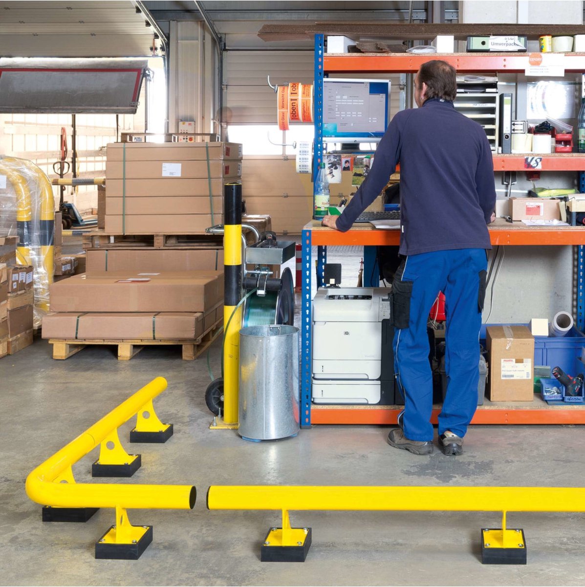 BLACK BULL hoekstuk voor stootbalk, geel Buitenhoek