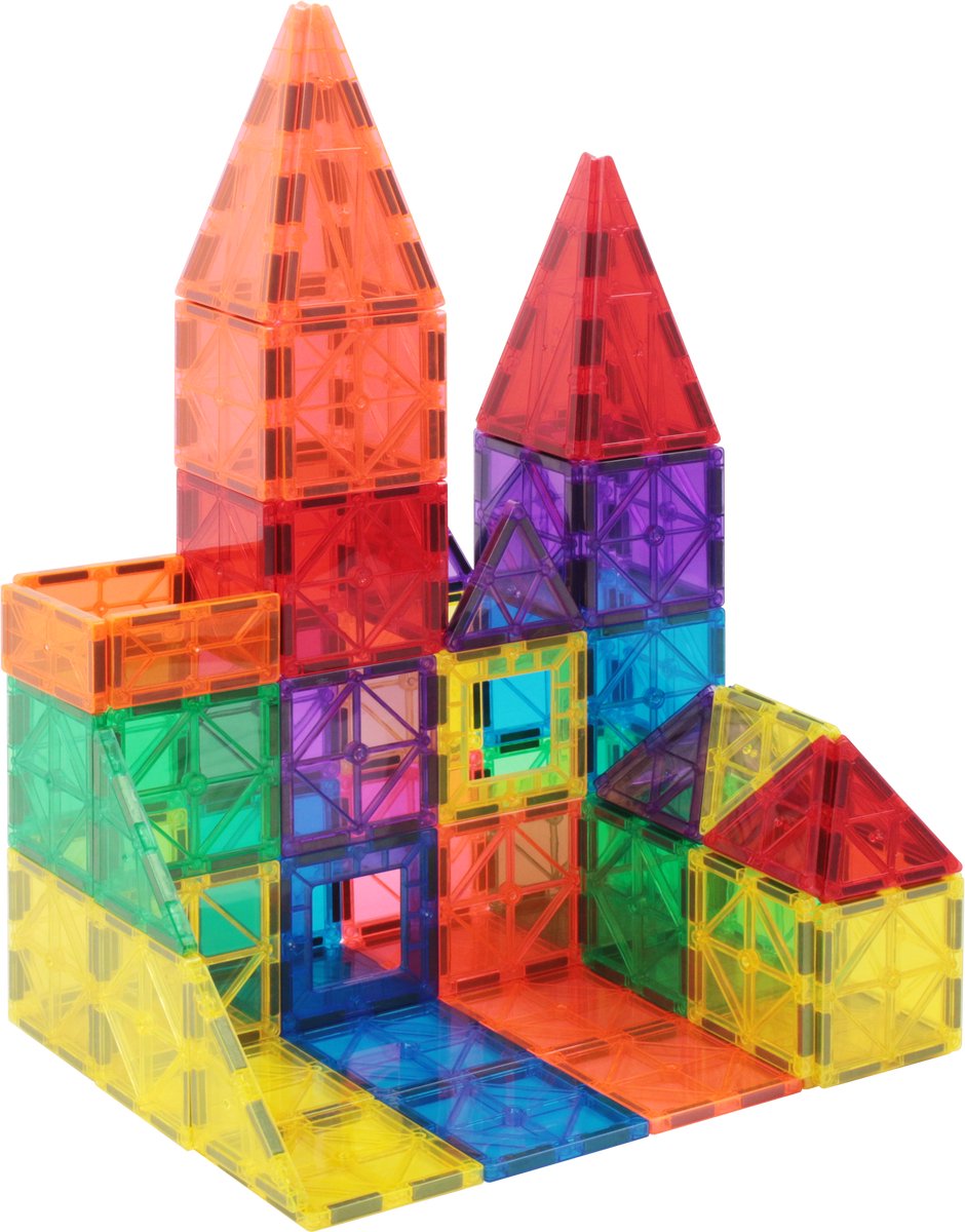 Kualitas MNTL Magnetic Tiles - Magnetisch Speelgoed Magneettegels Educatief Speelgoed 108 stuks