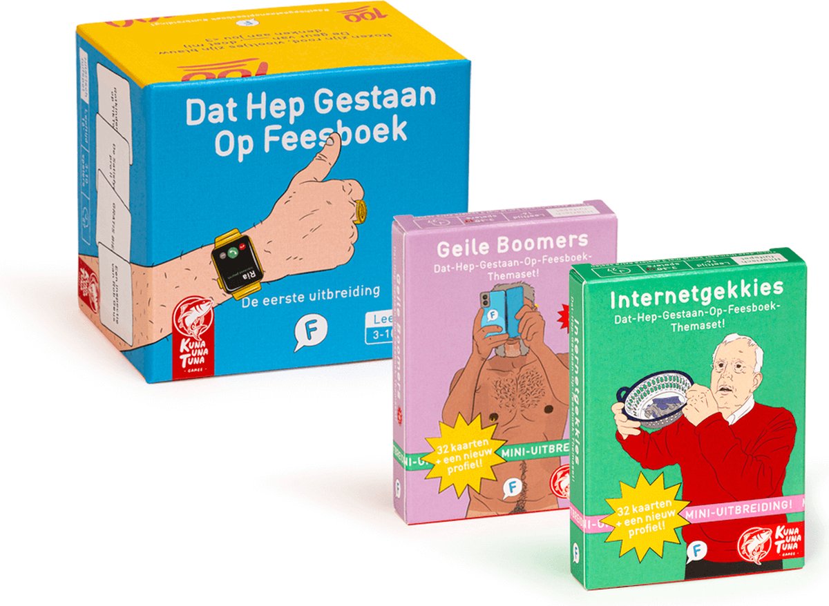 Internetgekkies + Geile Boomers + De Eerste Uitbreiding - DAT HEP GESTAAN OP FEESBOEK UITBREIDINGEN