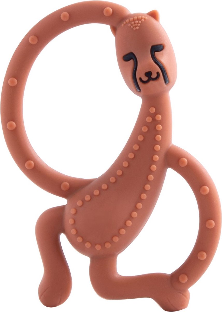 Kushies - Bijtspeelgoed - Siliconen bijtring tropen - Jachtluipaard