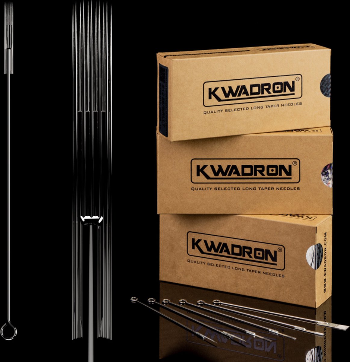 Kwadron Naalden - Long Taper Round Liners