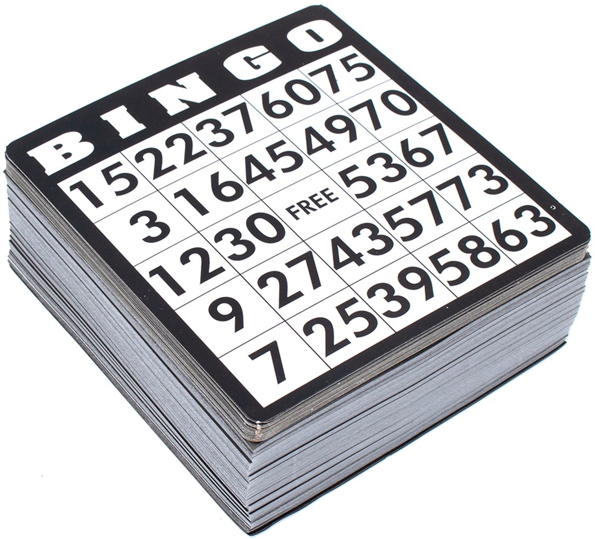 Kyto Bingo Kaartenset 500 stuks - 500 verschillende kaarten, 25 velden, nummers van 1-75, Amerikaans B-I-N-G-O